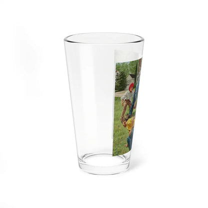 Off Duty (Magazine Illustration) Pint Glass 16oz-Go Mug Yourself