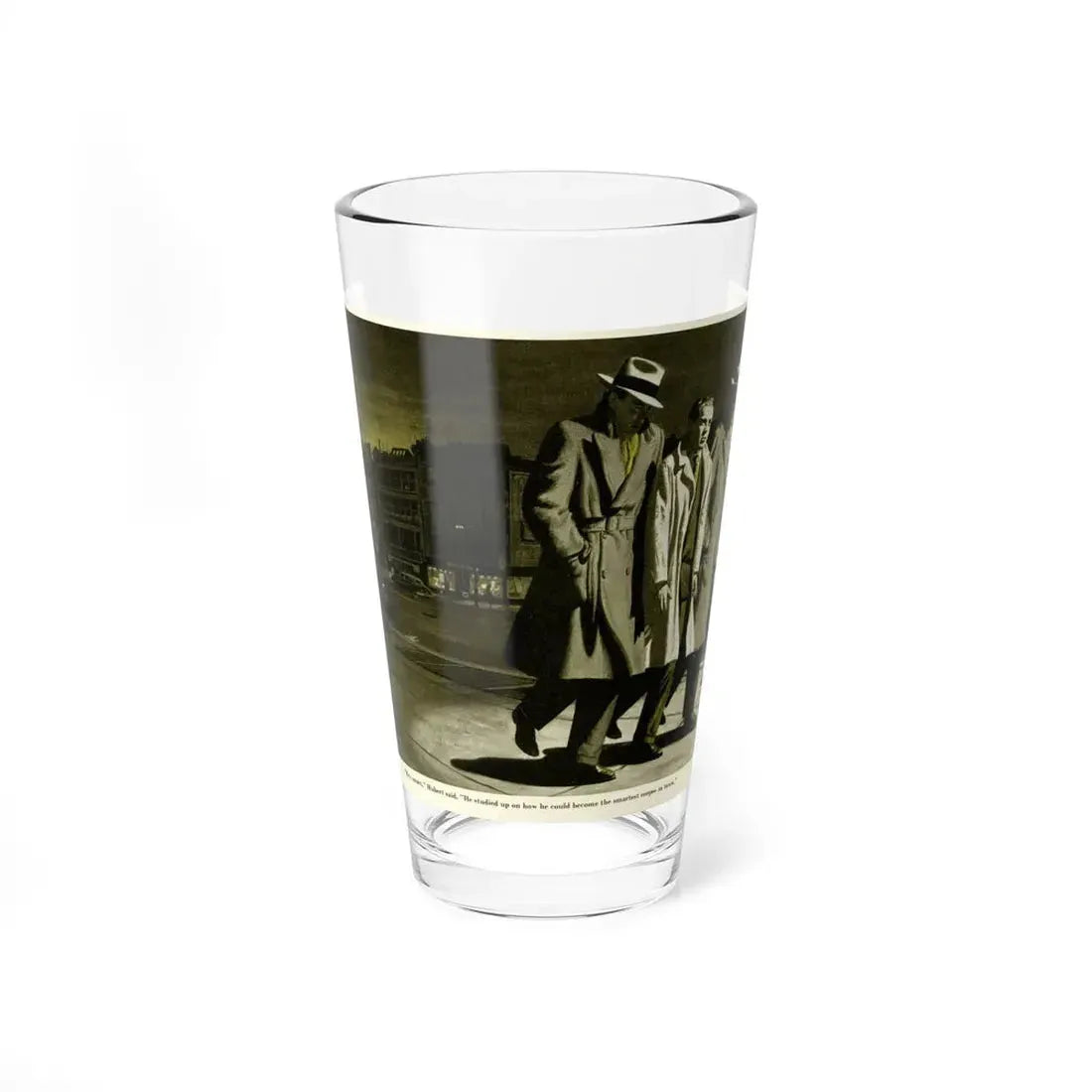 Off to Meet Mr Big, 1950 (Magazine Illustration) Pint Glass 16oz 16oz - Go Mug Yourself