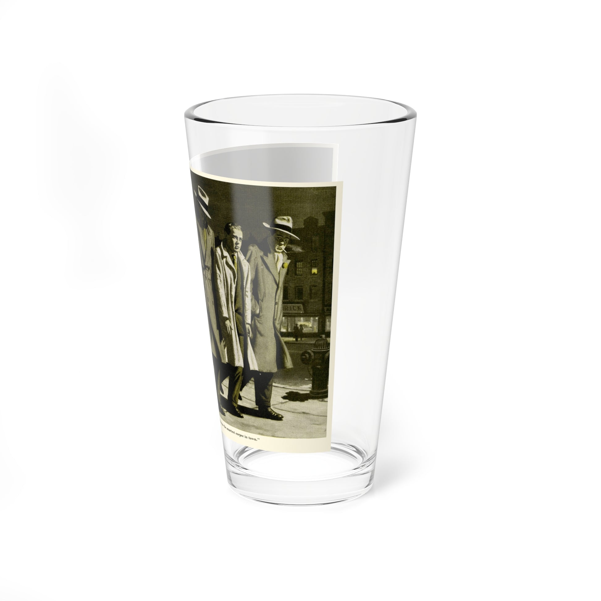 Off to Meet Mr Big, 1950 (Magazine Illustration) Pint Glass 16oz-Go Mug Yourself