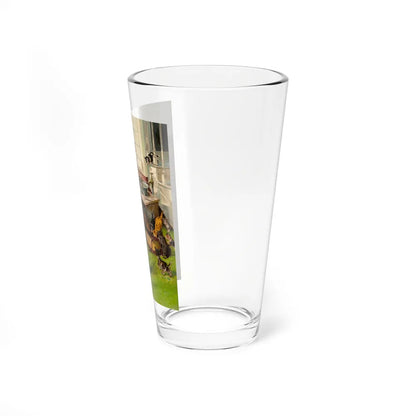 Off with the Fish, Outdoor Life magazine cover (Magazine Illustration) Pint Glass 16oz-Go Mug Yourself