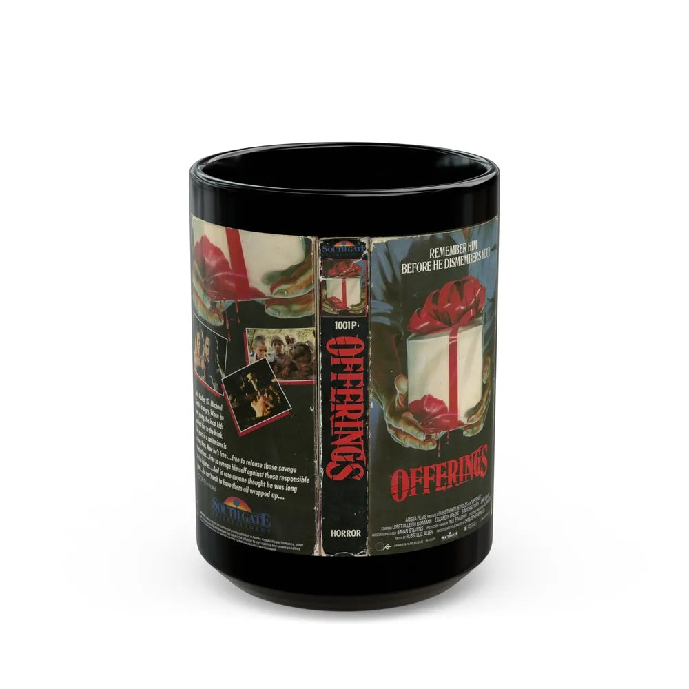 OFFERINGS SOUTHGATE ENTERTAINMENT (VHS COVER) - Black Coffee Mug-15oz-Go Mug Yourself