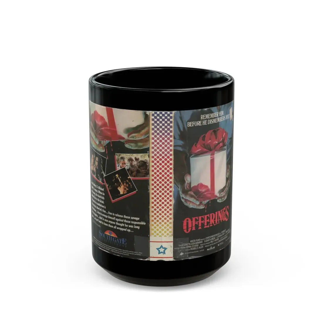 OFFERINGS (VHS COVER) - Black Coffee Mug 15oz - Go Mug Yourself