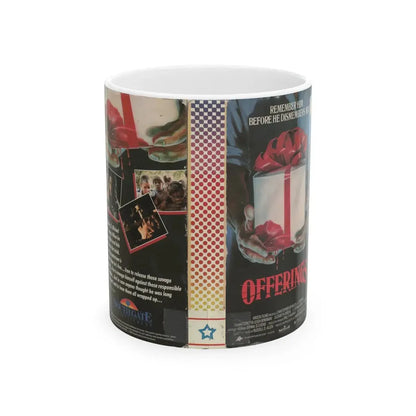 OFFERINGS (VHS COVER) - White Coffee Mug 11oz - Go Mug Yourself