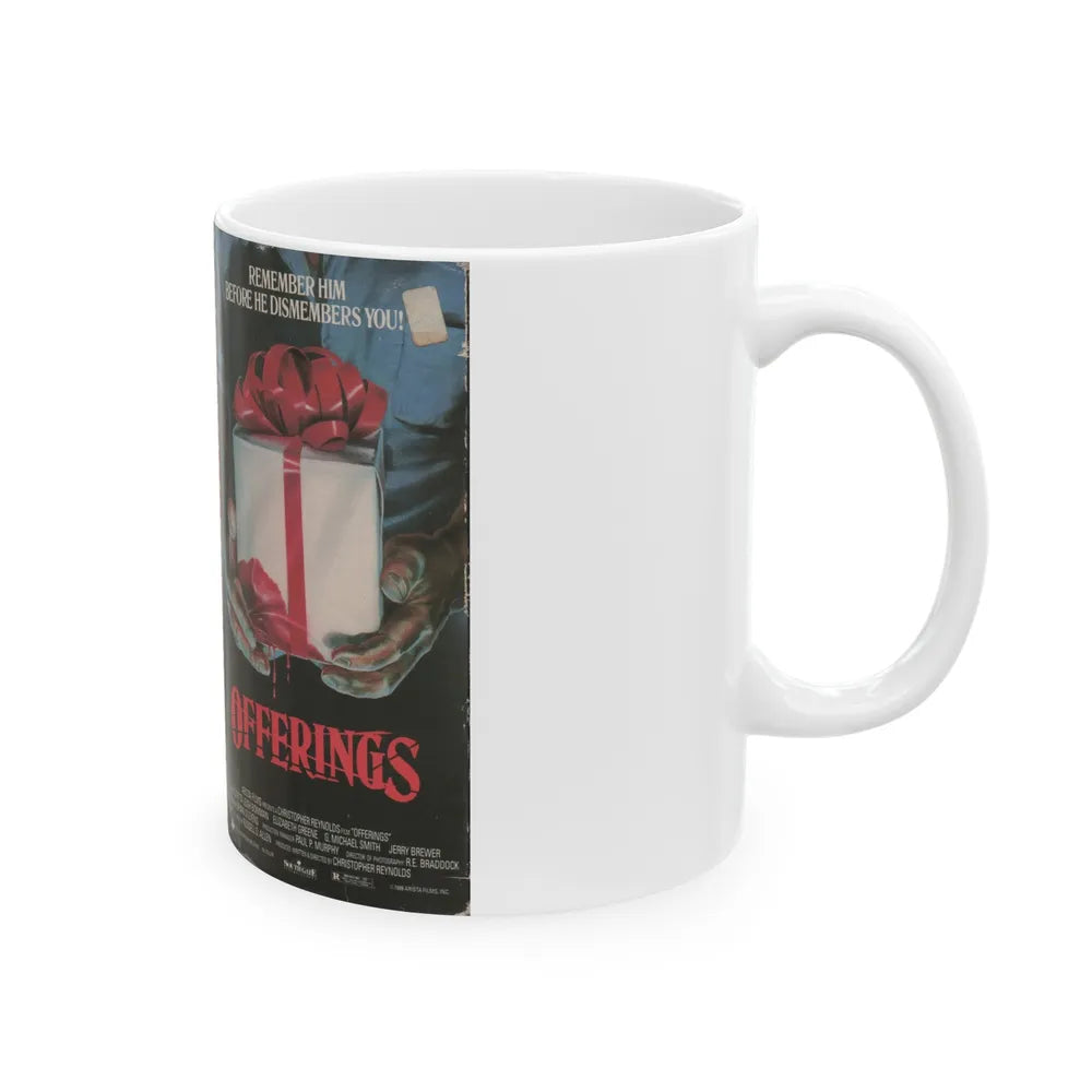 OFFERINGS (VHS COVER) - White Coffee Mug-Go Mug Yourself