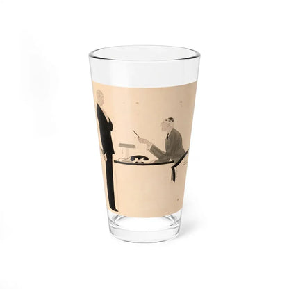 Office Confrontation (c. 1920s) (Magazine Illustration) Pint Glass 16oz 16oz - Go Mug Yourself