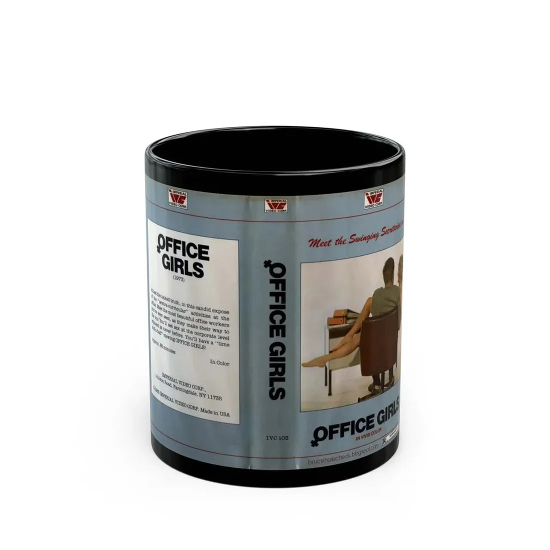 OFFICE GIRLS (VHS COVER) - Black Coffee Mug 11oz - Go Mug Yourself