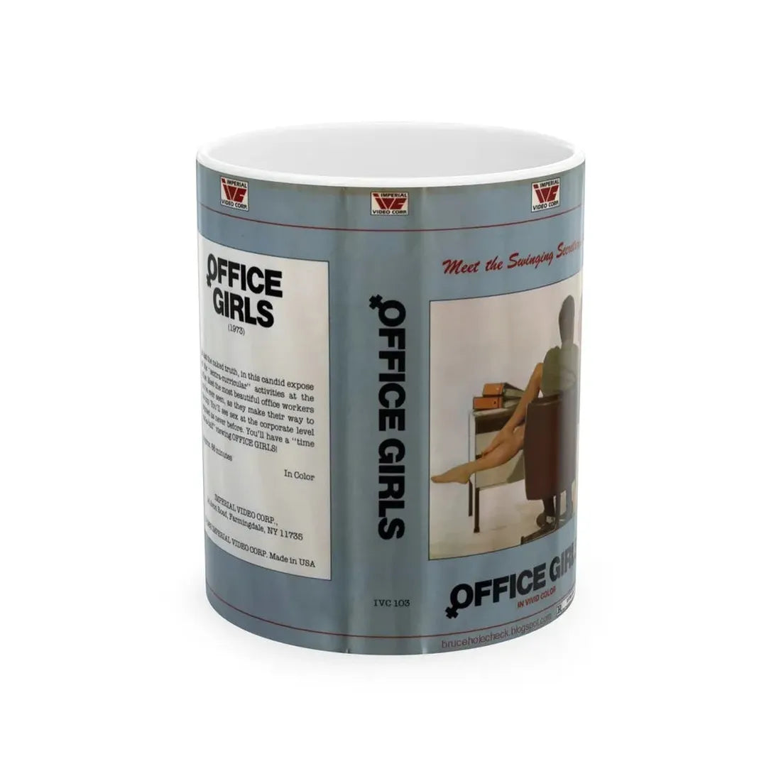 OFFICE GIRLS (VHS COVER) - White Coffee Mug 11oz - Go Mug Yourself