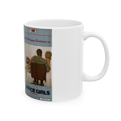 OFFICE GIRLS (VHS COVER) - White Coffee Mug-Go Mug Yourself