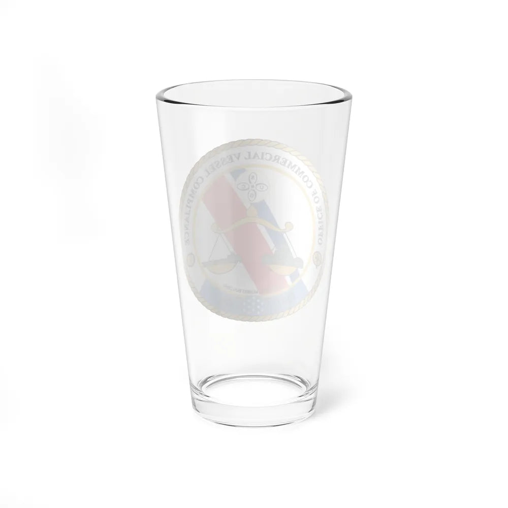 Office of Comm Vessel Cmplnce (U.S. Coast Guard) Pint Glass 16oz-Go Mug Yourself