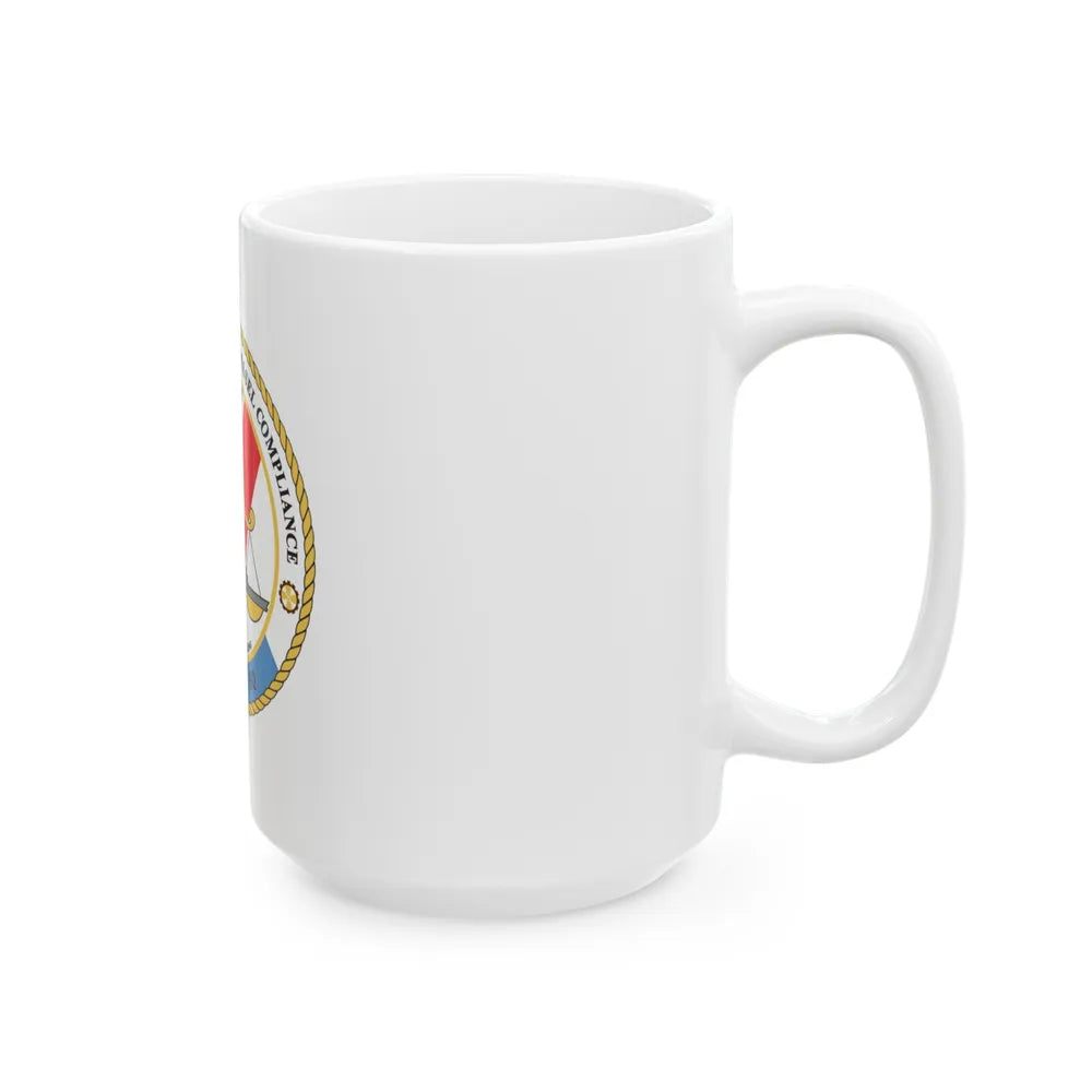 Office of Comm Vessel Cmplnce (U.S. Coast Guard) White Coffee Mug-Go Mug Yourself