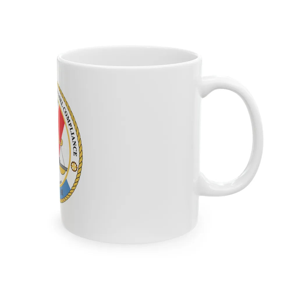 Office of Comm Vessel Cmplnce (U.S. Coast Guard) White Coffee Mug-Go Mug Yourself