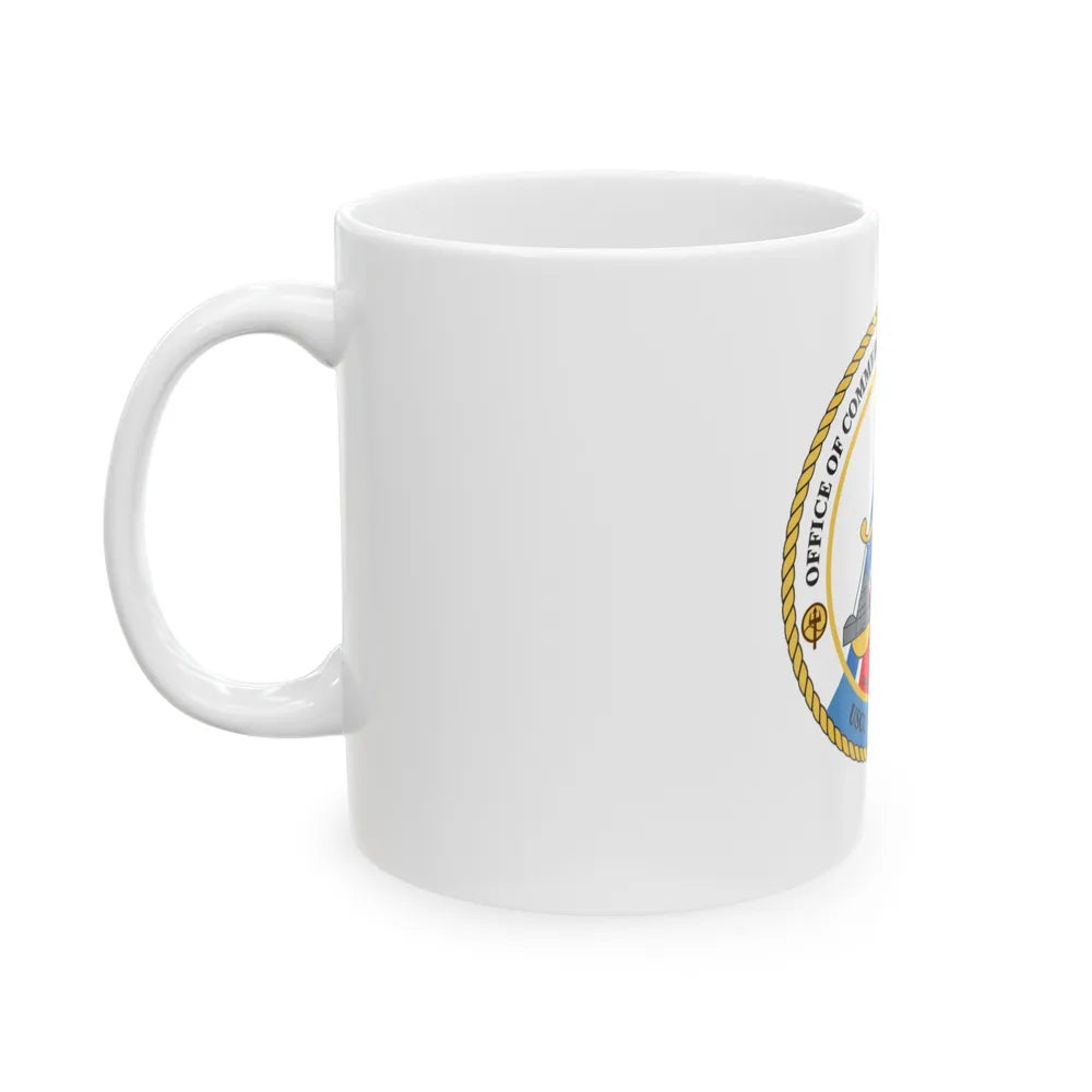 Office of Comm Vessel Cmplnce (U.S. Coast Guard) White Coffee Mug-Go Mug Yourself