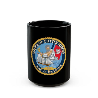 Office of Cutter Forces (U.S. Coast Guard) Black Coffee Mug-15oz-Go Mug Yourself