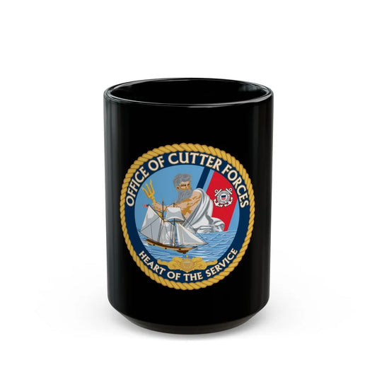 Office of Cutter Forces (U.S. Coast Guard) Black Coffee Mug-15oz-Go Mug Yourself