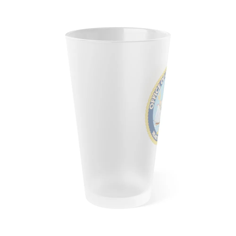 Office of Cutter Forces (U.S. Coast Guard) Frosted Pint Glass 16oz-Go Mug Yourself