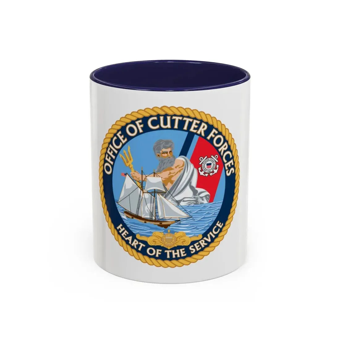 Office of Cutter Forces (U.S. Coast Guard) Accent Coffee Mug 11oz Navy - Go Mug Yourself