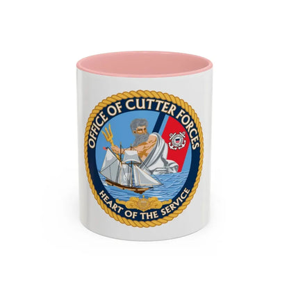 Office of Cutter Forces (U.S. Coast Guard) Accent Coffee Mug 11oz Pink - Go Mug Yourself