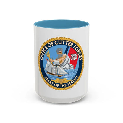 Office of Cutter Forces (U.S. Coast Guard) Accent Coffee Mug 15oz Light Blue - Go Mug Yourself