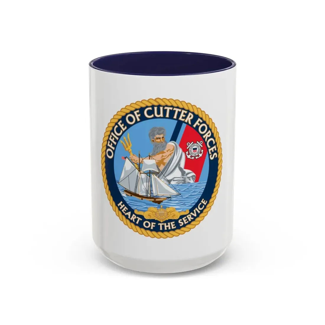 Office of Cutter Forces (U.S. Coast Guard) Accent Coffee Mug 15oz Navy - Go Mug Yourself