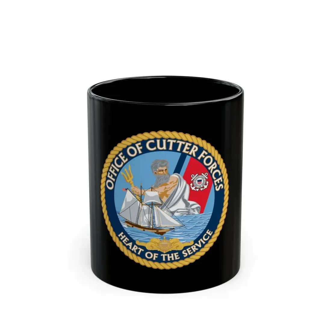 Office of Cutter Forces (U.S. Coast Guard) Black Coffee Mug 11oz - Go Mug Yourself