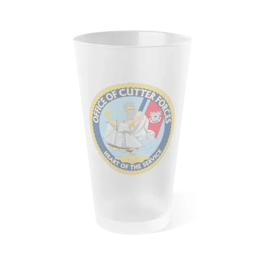 Office of Cutter Forces (U.S. Coast Guard) Frosted Pint Glass 16oz Default Title - Go Mug Yourself