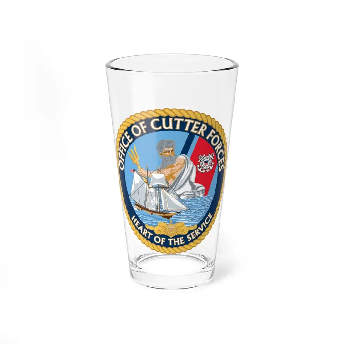 Office of Cutter Forces (U.S. Coast Guard) Pint Glass 16oz 16oz - Go Mug Yourself