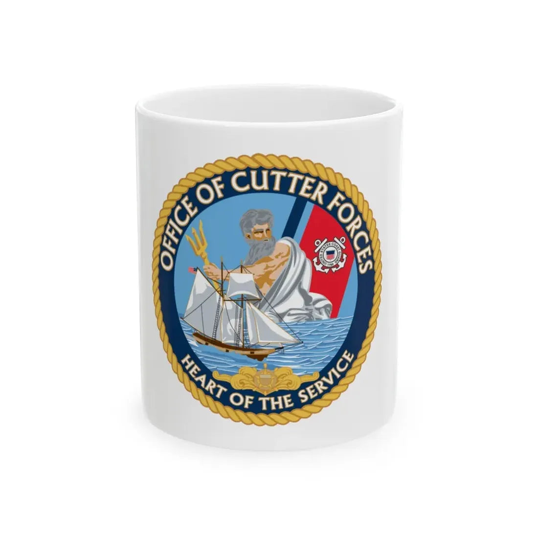 Office of Cutter Forces (U.S. Coast Guard) White Coffee Mug 11oz - Go Mug Yourself