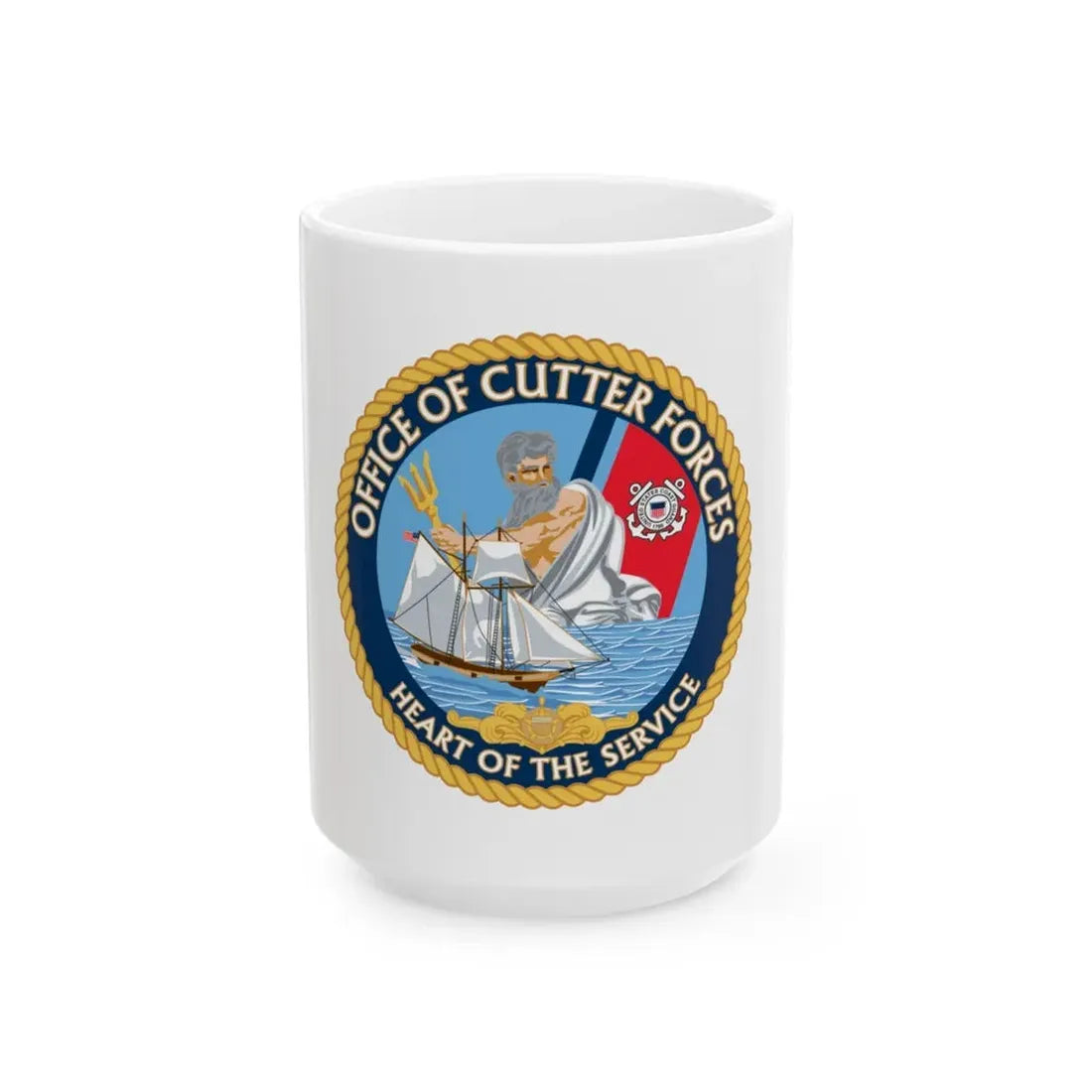 Office of Cutter Forces (U.S. Coast Guard) White Coffee Mug 15oz - Go Mug Yourself