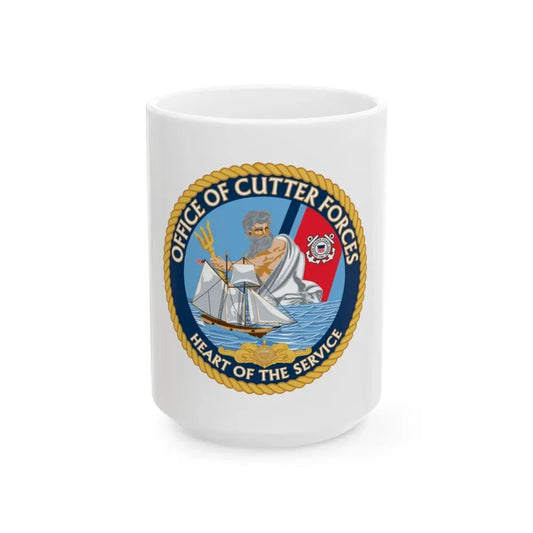 Office of Cutter Forces (U.S. Coast Guard) White Coffee Mug 15oz - Go Mug Yourself