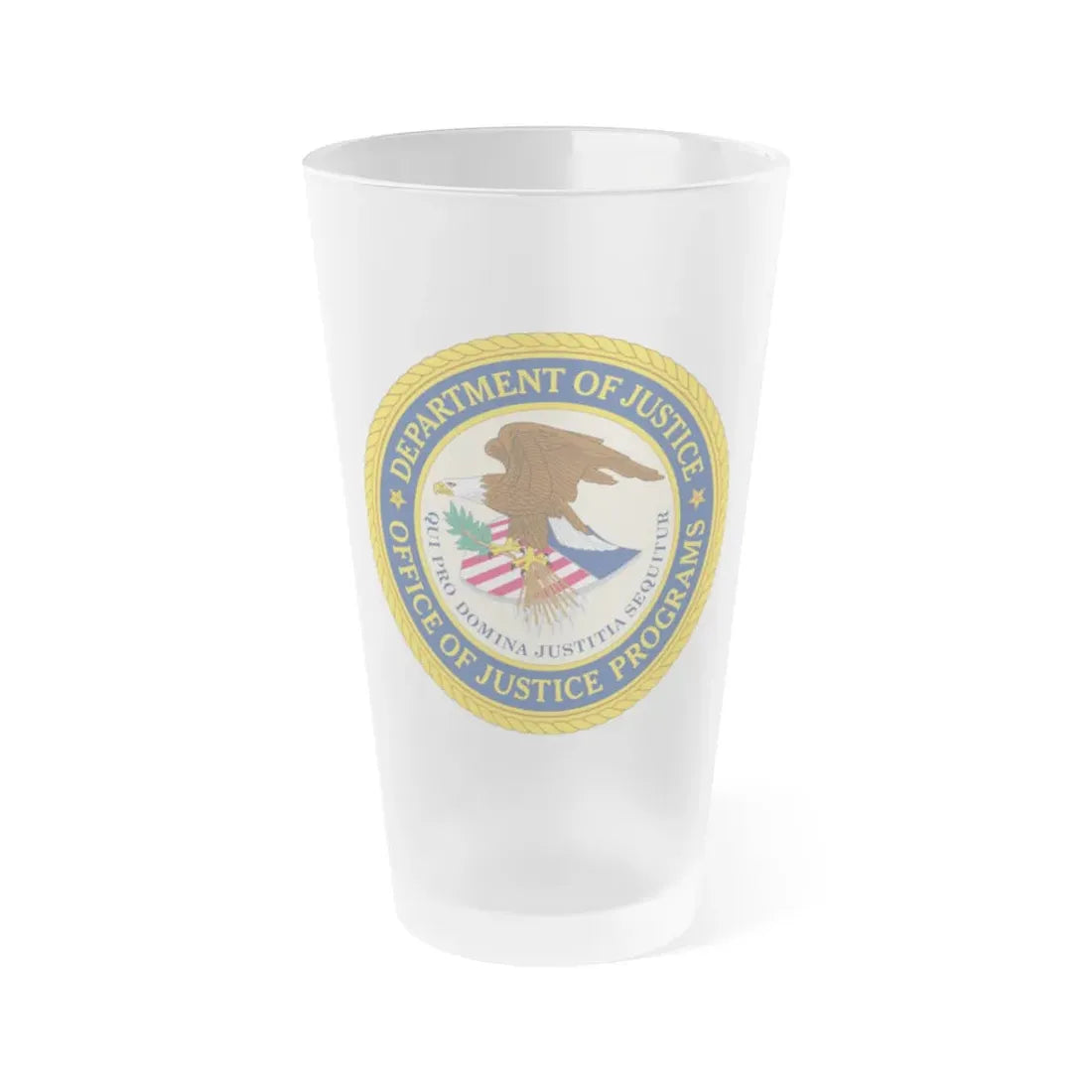 Office of Justice Programs - Frosted Pint Glass 16oz 16oz Frosted - Go Mug Yourself