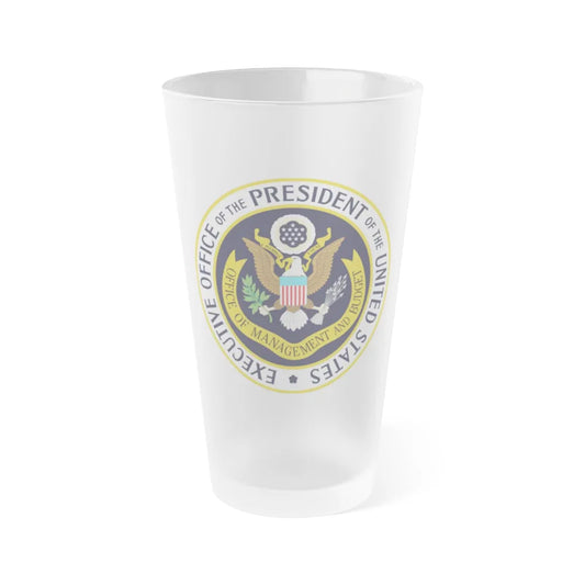 Office of Management and Budget - Frosted Pint Glass 16oz-16oz-Frosted-Go Mug Yourself