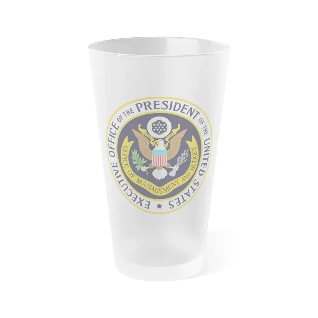 Office of Management and Budget - Frosted Pint Glass 16oz 16oz Frosted - Go Mug Yourself