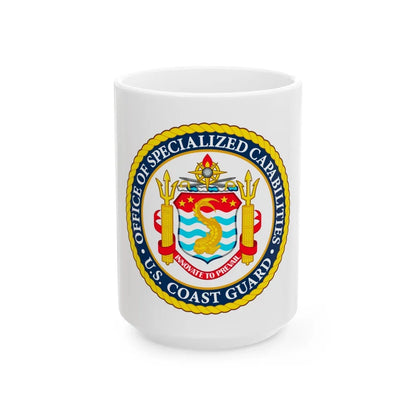 Office of Specialized Capabilities USCG (U.S. Coast Guard) White Coffee Mug-15oz-Go Mug Yourself