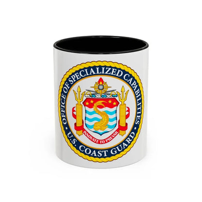 Office of Specialized Capabilities USCG (U.S. Coast Guard) Accent Coffee Mug 11oz Black - Go Mug Yourself