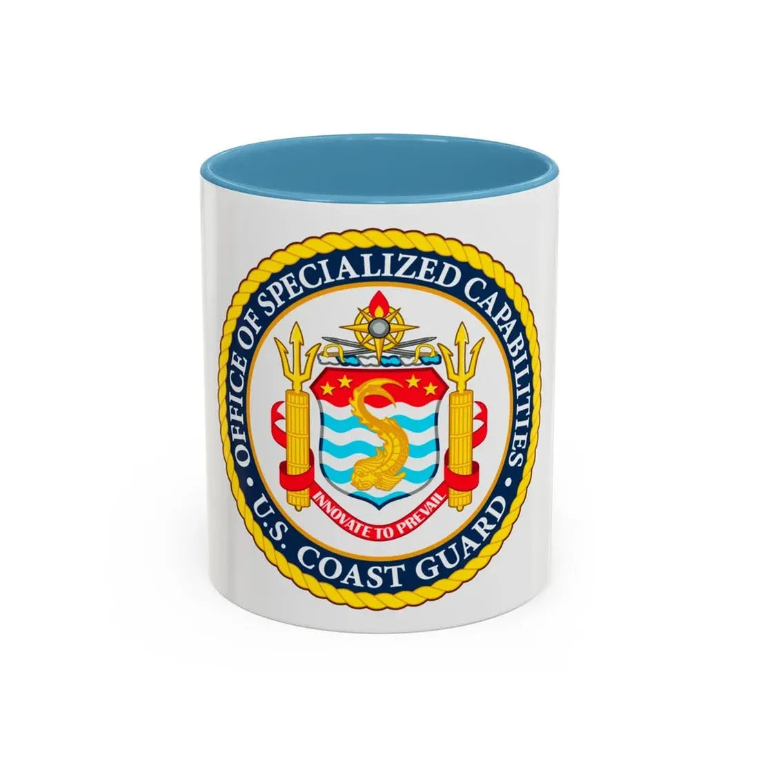 Office of Specialized Capabilities USCG (U.S. Coast Guard) Accent Coffee Mug 11oz Light Blue - Go Mug Yourself