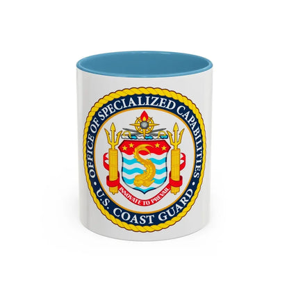 Office of Specialized Capabilities USCG (U.S. Coast Guard) Accent Coffee Mug 11oz Light Blue - Go Mug Yourself