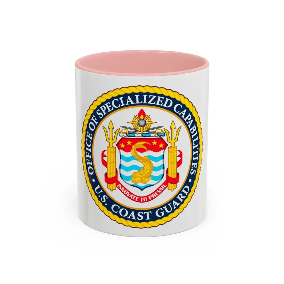 Office of Specialized Capabilities USCG (U.S. Coast Guard) Accent Coffee Mug 11oz Pink - Go Mug Yourself