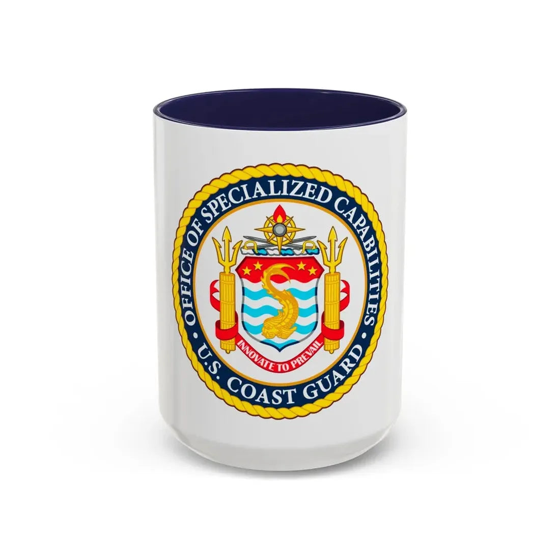 Office of Specialized Capabilities USCG (U.S. Coast Guard) Accent Coffee Mug 15oz Navy - Go Mug Yourself