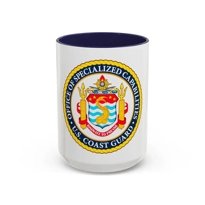Office of Specialized Capabilities USCG (U.S. Coast Guard) Accent Coffee Mug 15oz Navy - Go Mug Yourself