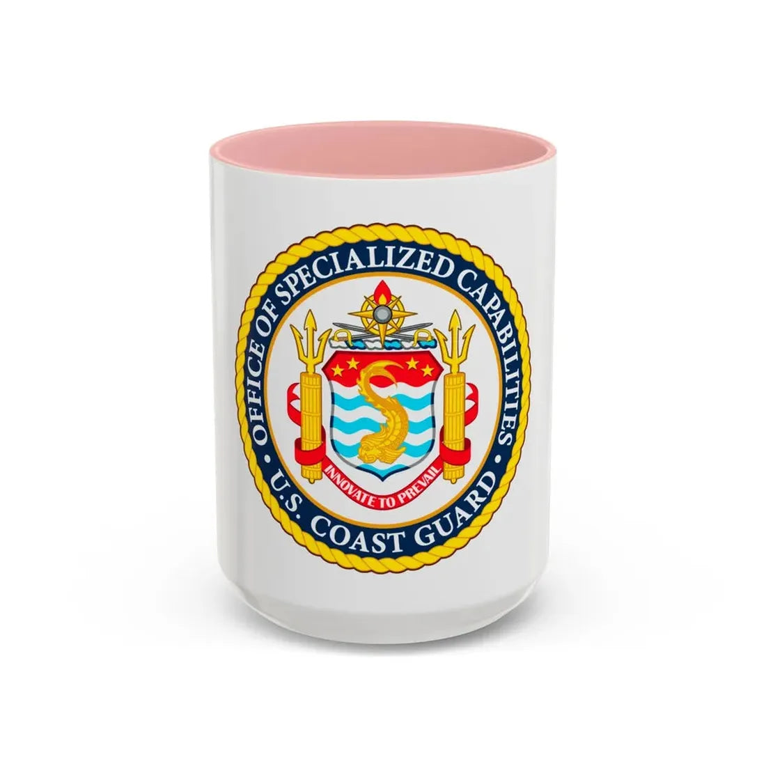 Office of Specialized Capabilities USCG (U.S. Coast Guard) Accent Coffee Mug 15oz Pink - Go Mug Yourself