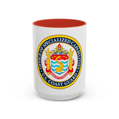 Office of Specialized Capabilities USCG (U.S. Coast Guard) Accent Coffee Mug 15oz Red - Go Mug Yourself