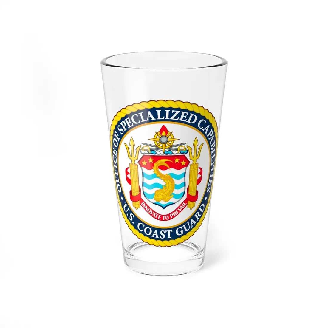 Office of Specialized Capabilities USCG (U.S. Coast Guard) Pint Glass 16oz 16oz - Go Mug Yourself