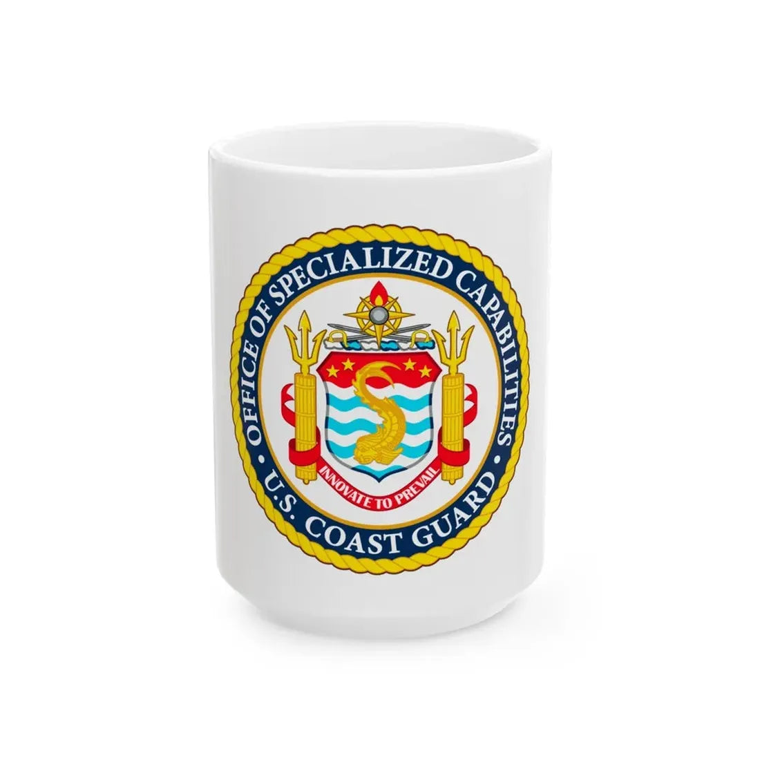 Office of Specialized Capabilities USCG (U.S. Coast Guard) White Coffee Mug 15oz - Go Mug Yourself