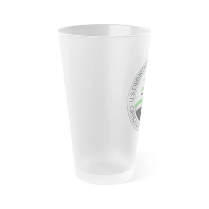 Office of Surface Mining - Frosted Pint Glass 16oz-Go Mug Yourself