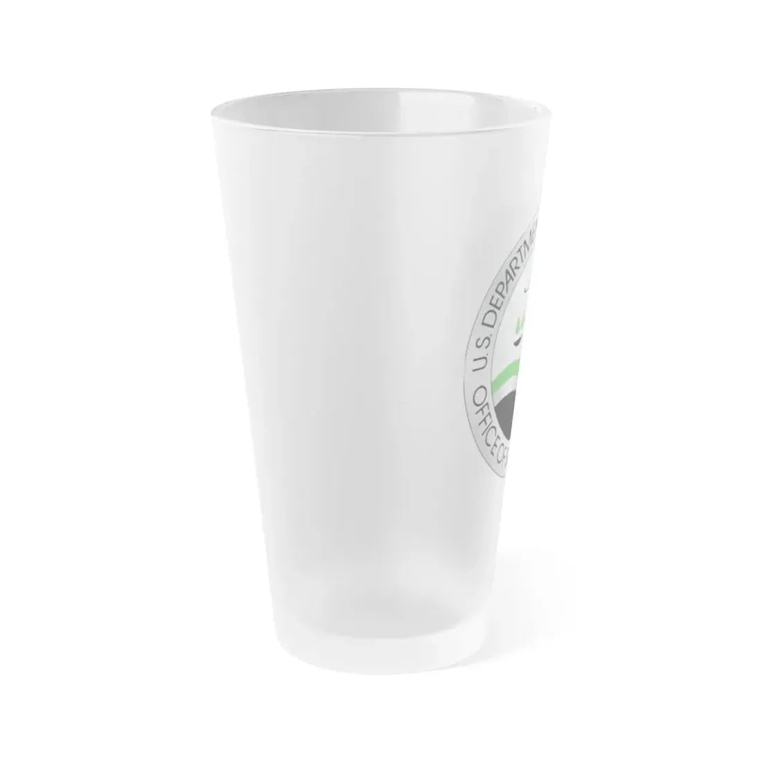 Office of Surface Mining - Frosted Pint Glass 16oz - Go Mug Yourself
