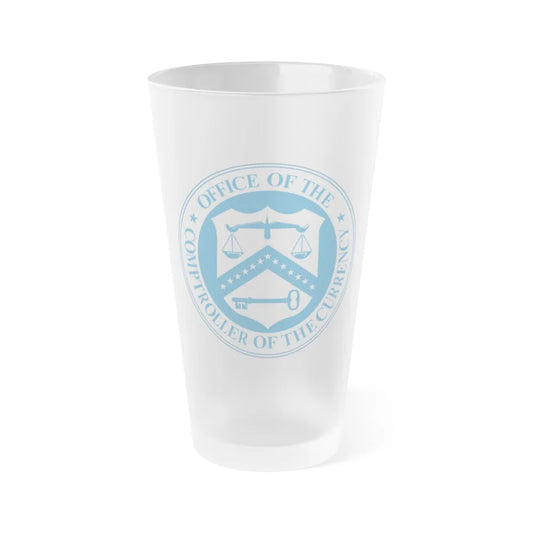 Office of the Comptroller of the Currency - Frosted Pint Glass 16oz-16oz-Frosted-Go Mug Yourself