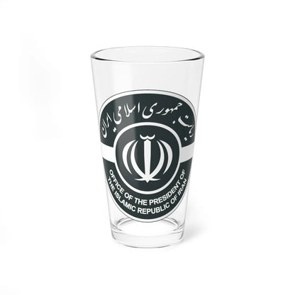 Office of the President of the Islamic Republic of Iran Seal (Iran) (Coat of Arms) Pint Glass 16oz 16oz - Go Mug Yourself