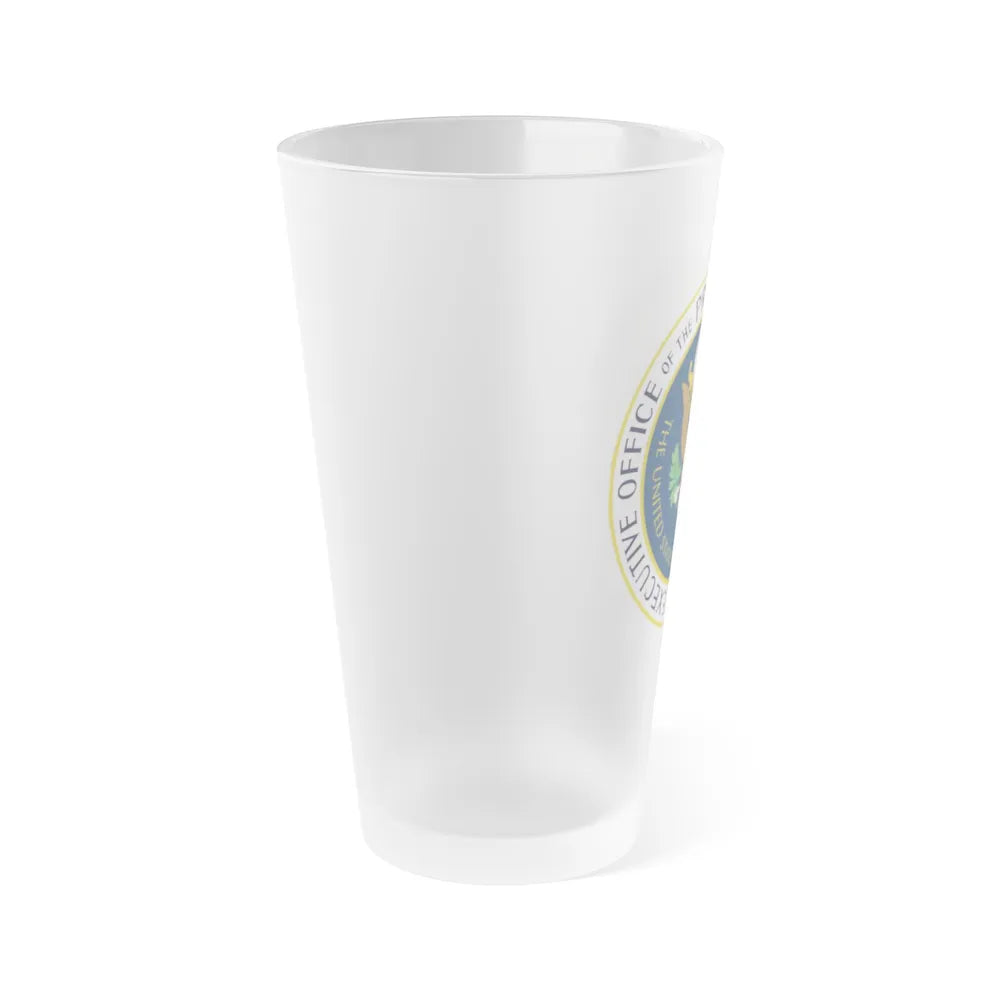 Office of the United States Trade Representative - Frosted Pint Glass 16oz-Go Mug Yourself