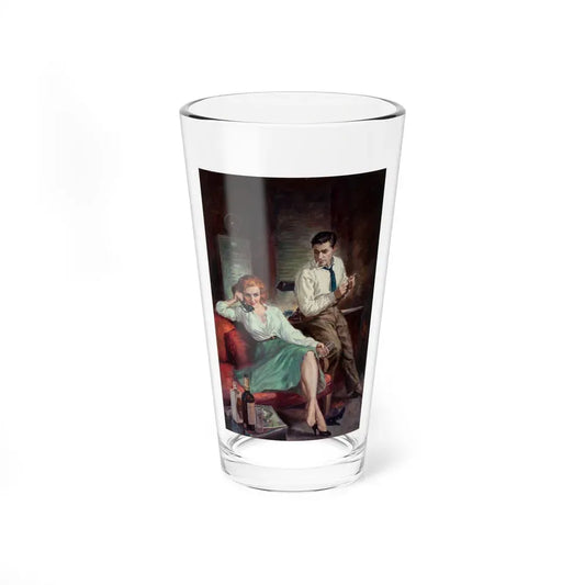Office Sinner, paperback digest cover, 1953 - Pint Glass 16oz 16oz - Go Mug Yourself