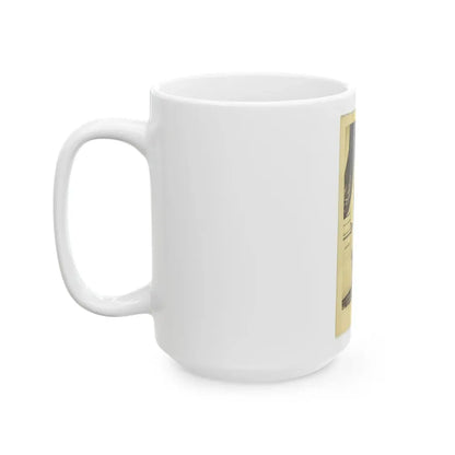 Officer David Hunter, Full-Length Portrait In Full Military Dress, Standing, Holding Sword, Facing Front (U.S. Civil War) White Coffee Mug - Go Mug Yourself